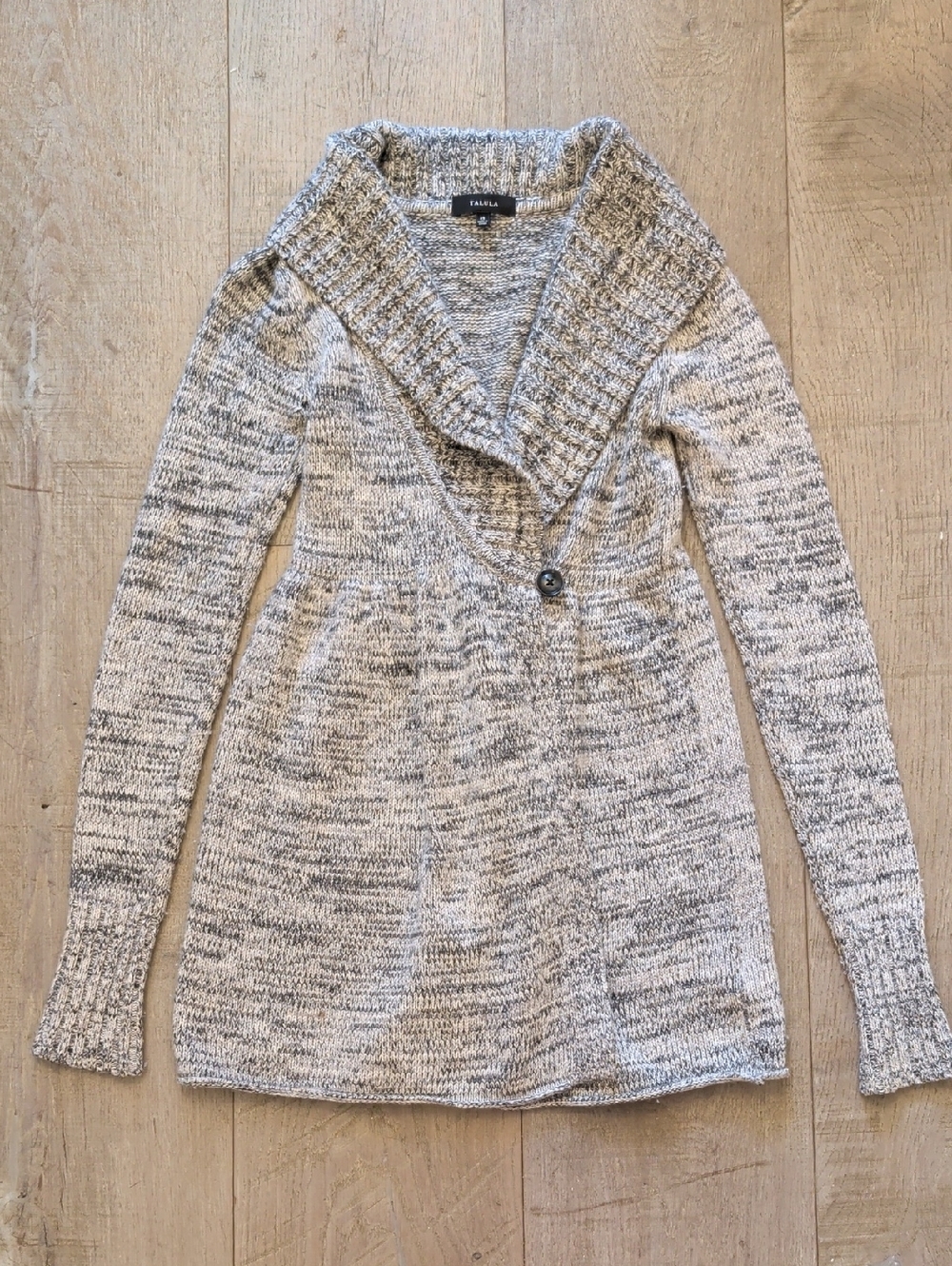 Aritzia Talula Gray Sweater Cardigan Coat Wool, Angora, Cashmere XS